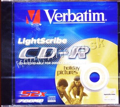 CD-R Verbatim 700MB Light Scribe
