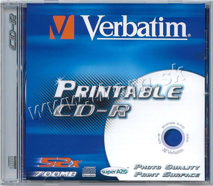 CD-R Verbatim 700MB Print