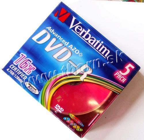 DVD-R Verbatim color 5pack