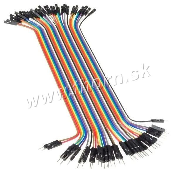 Prepojovacie vodiče dupont 40pin, dĺžka 20cm, kolík/zdierka