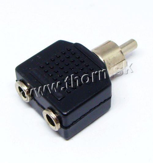 RCA kolík/2x3,5 jack zdierka