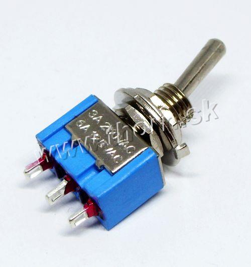 Prepínač páčkový 2 polohy 3pin