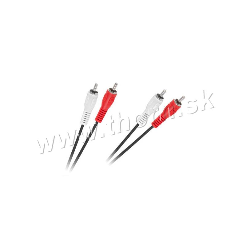 Kábel prepojovací 2xRCA-1,2m