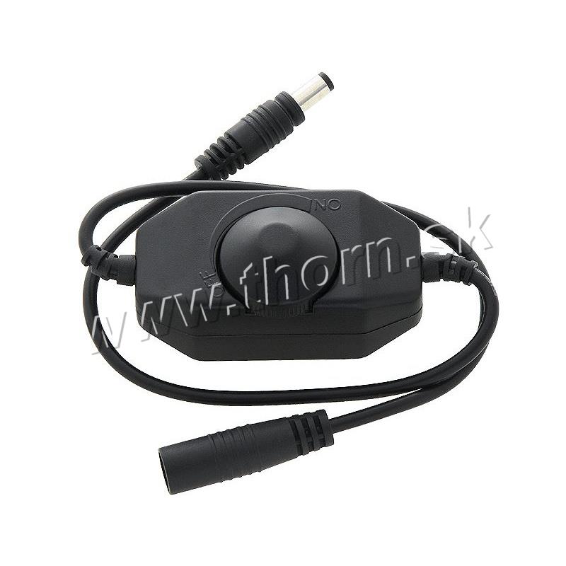 Regulátor svietivosti LED pásov-manuálny čierny