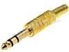 Jack 6,3 stereo zlatý