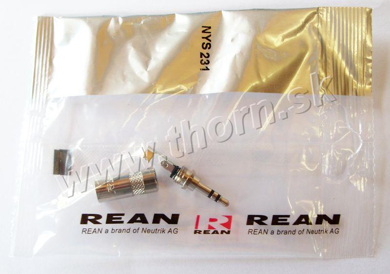 Jack 3,5 stereo kov strieborný