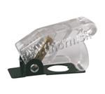 Ochranný kryt na páčkový prepínač- priehľadný biely