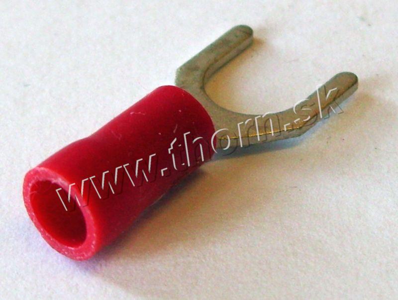 Vidlička 6mm červená