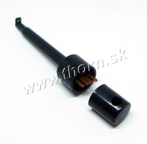 Merací háčik čierny