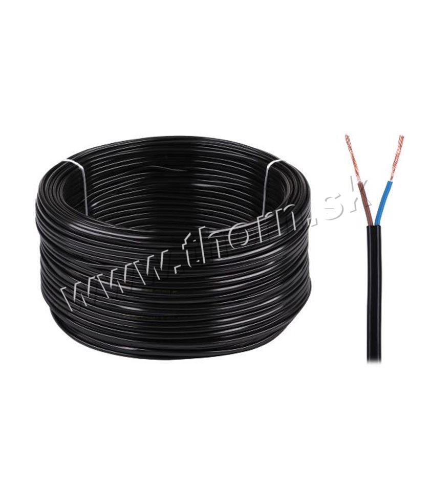 CYSY 2x0,75mm čierny