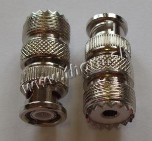 Adaptér BNC M / UHF F