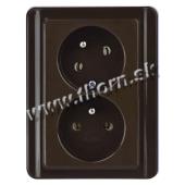 Dvojzásuvka stenová