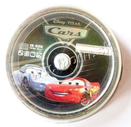 DVD-R Cars 1x-8x rýchlostné 10ks=box