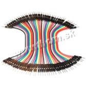 Prepojovacie vodiče dupont 40pin, dĺžka 10cm, kolík/kolík