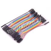 Prepojovacie vodiče dupont 40pin, dĺžka 10cm, kolík/zdierka