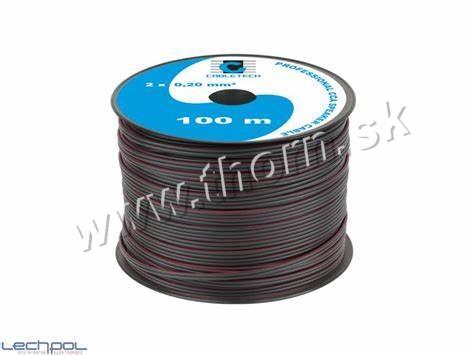 Dvojlinka repro 2x0,20mm2 CCA