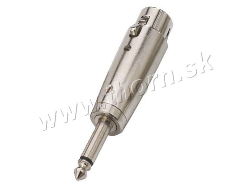 Jack 6,3 kolík mono/XLR zdierka
