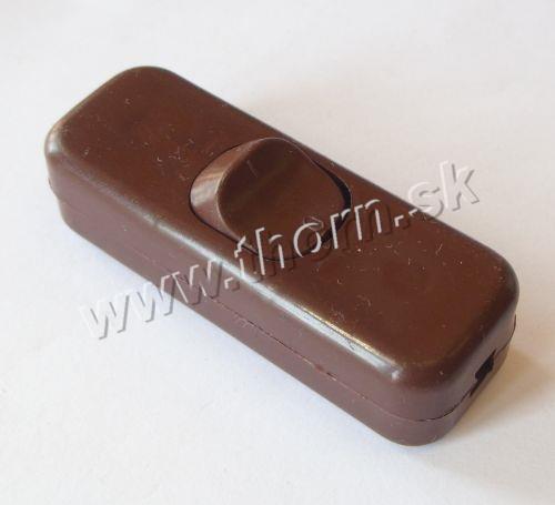 Spínač hnedý priechodzí