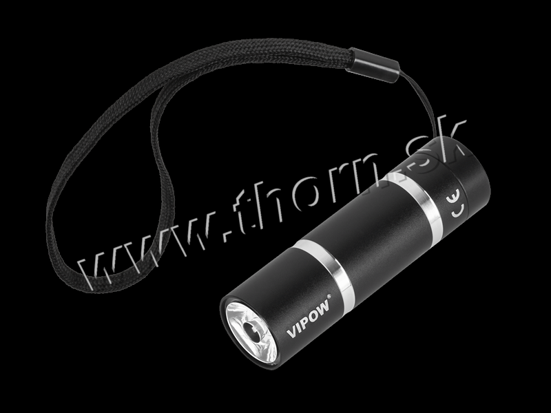 Diodové svietidlo - ručné 1W čierne