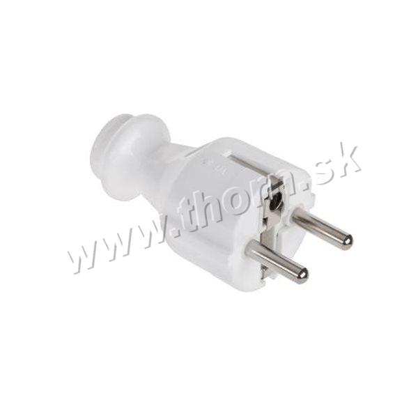 Vidlica 250V/16A WT 30 biela
