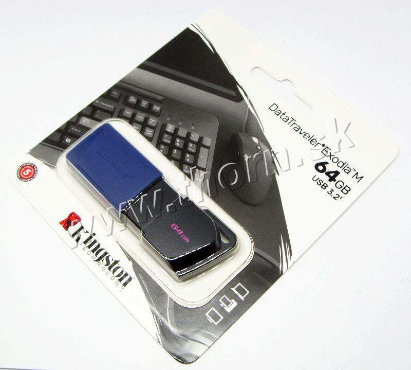 USB kľúč Kingston 3,2 64GB Exodia M modrý