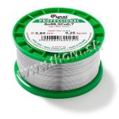 Bezolovnatý cín 2,5mm/250g Cynel Sn99,3Cu0,7