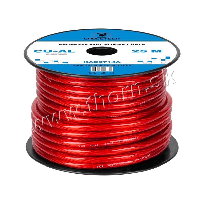 Autokábel 6,7mm červený