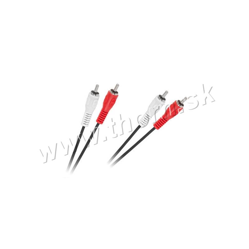 Kábel prepojovací 2xRCA-1,2m