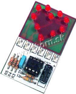 NE 002 Stavebnica blikajúce srdce