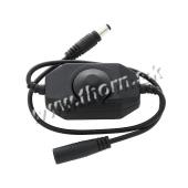 Regulátor svietivosti LED pásov-manuálny čierny