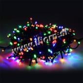 Reťaz svetelná 100 LED zelený kábel farebná