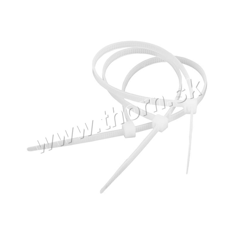 Viazací pásik biely 25cm/4,8mm