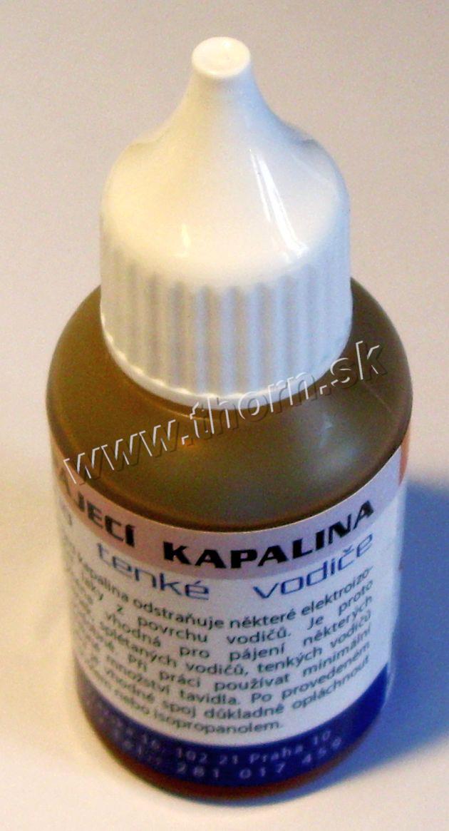 Spájkovacia kvapalina na tenké vodiče