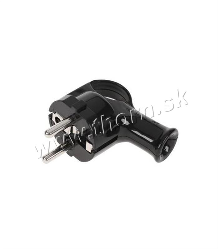 Vidlica 250V/16A WT 40-2 čierna